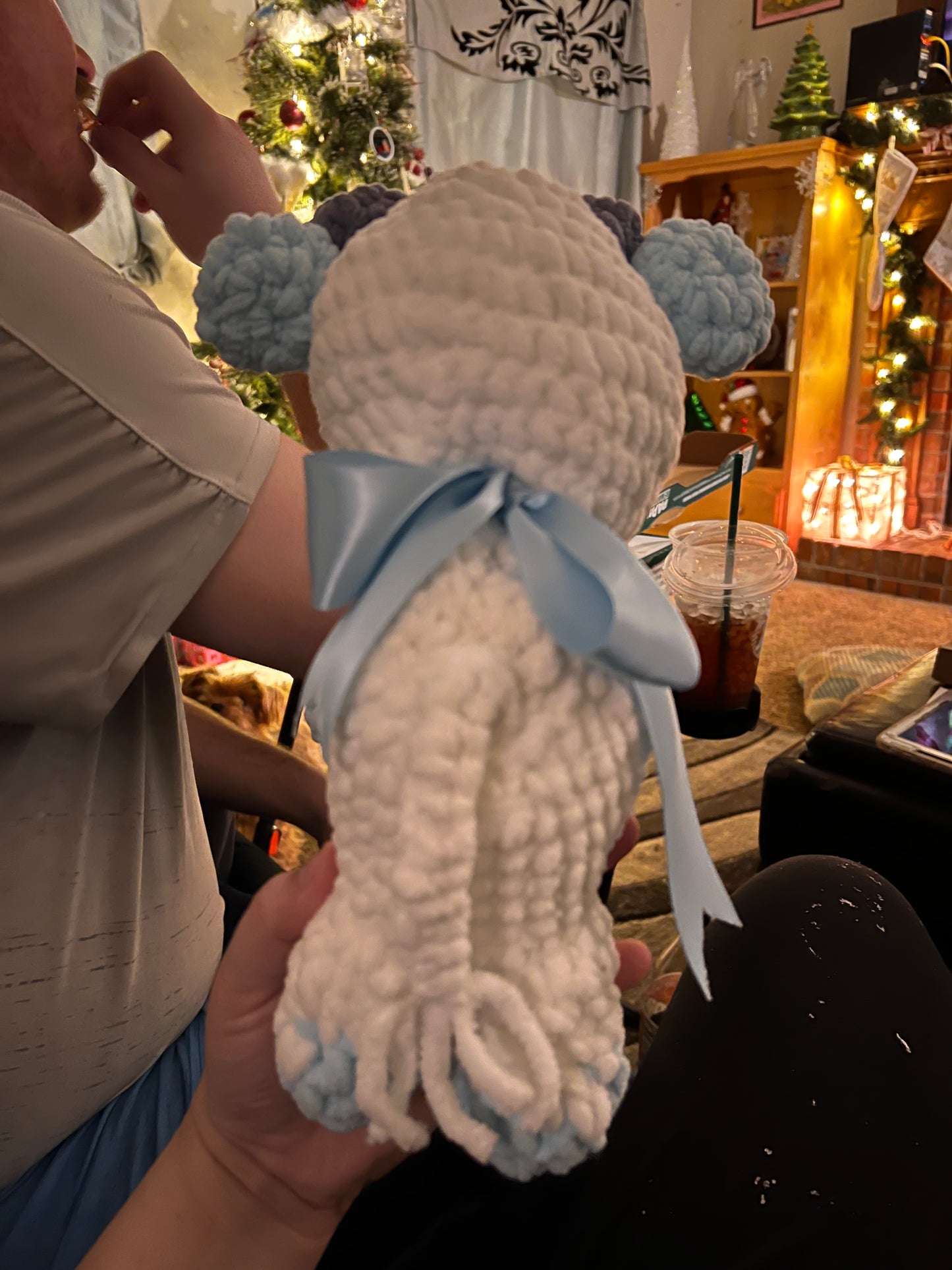 Crocheted baby cow